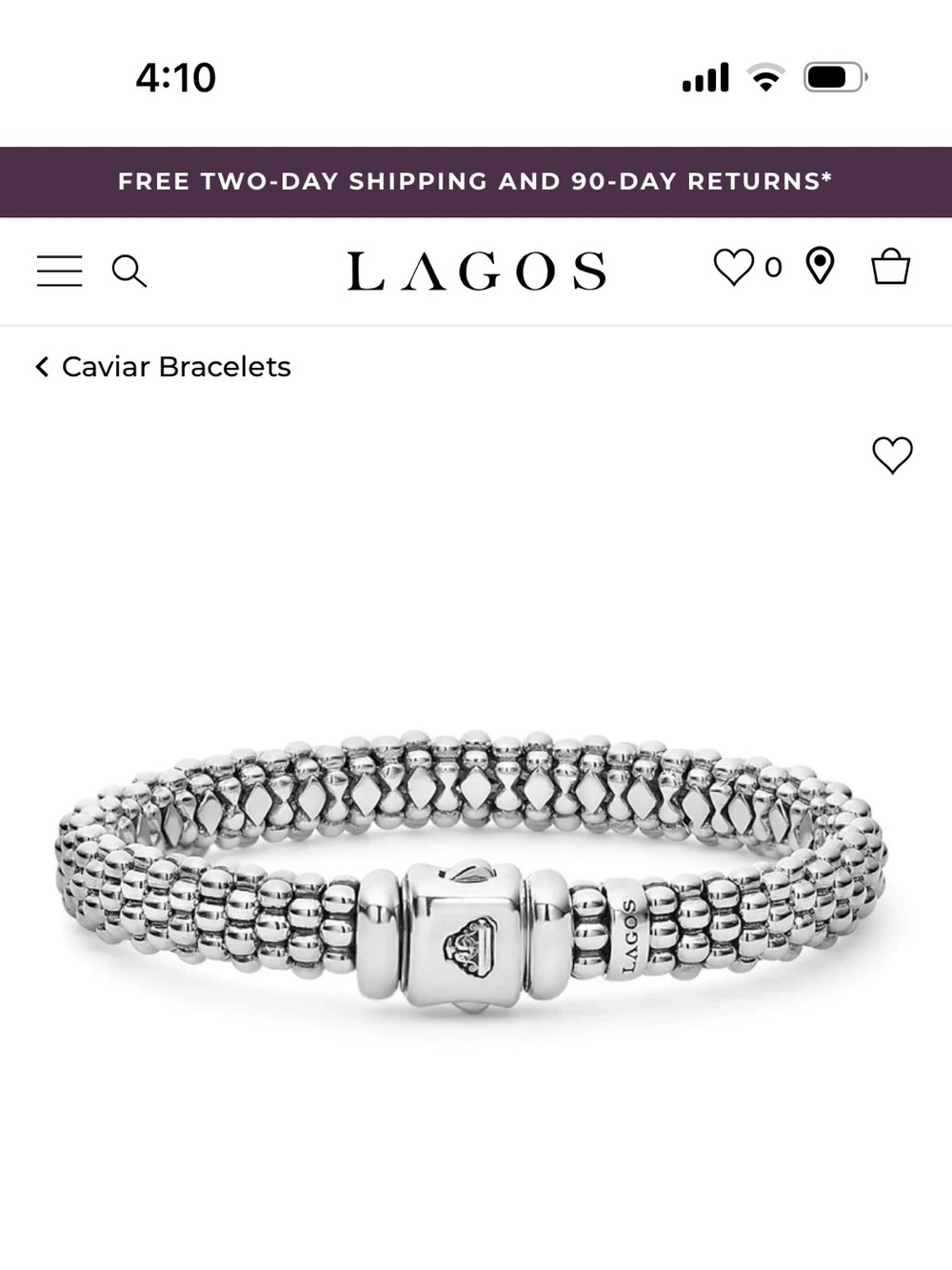 LAGOS Silver Caviar Multi-Strand Bracelet